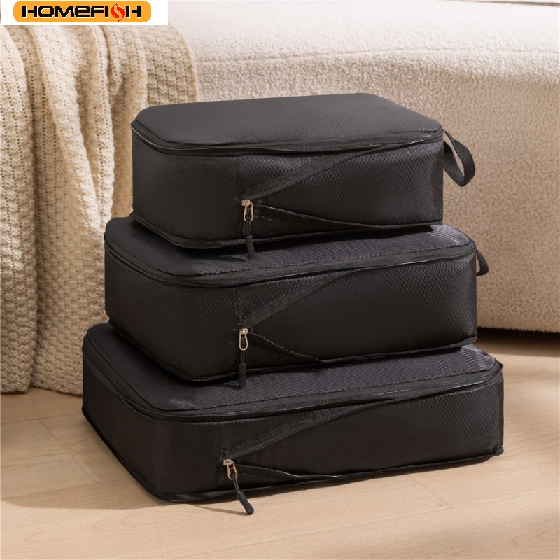 Travel Packing Cube - HOMEFISH 3 pièces/ensemble Sac de rangement