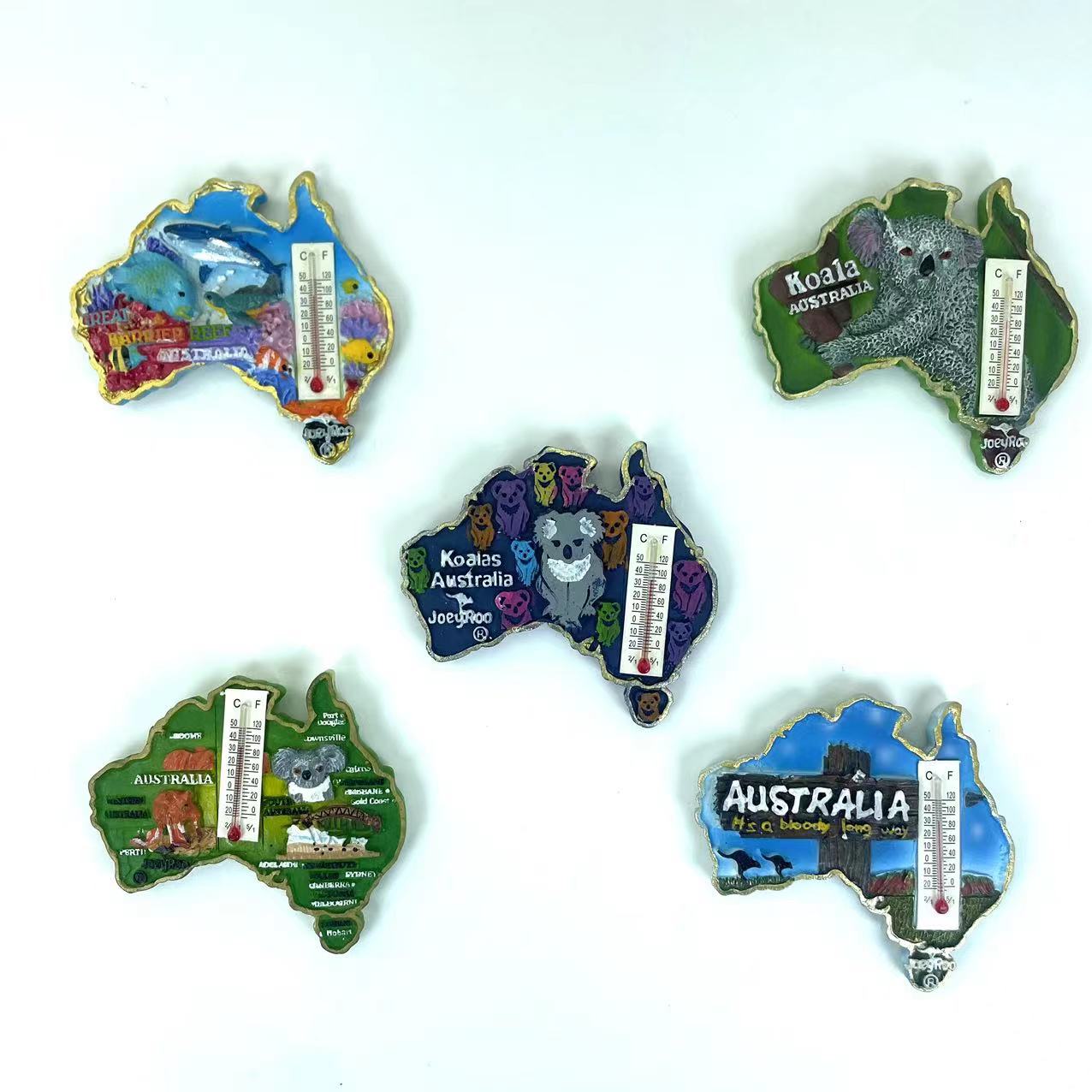 Travel Accessories Australia - Therye.com-Autocollants magnétiques pour réfrigérateur, souvenir de