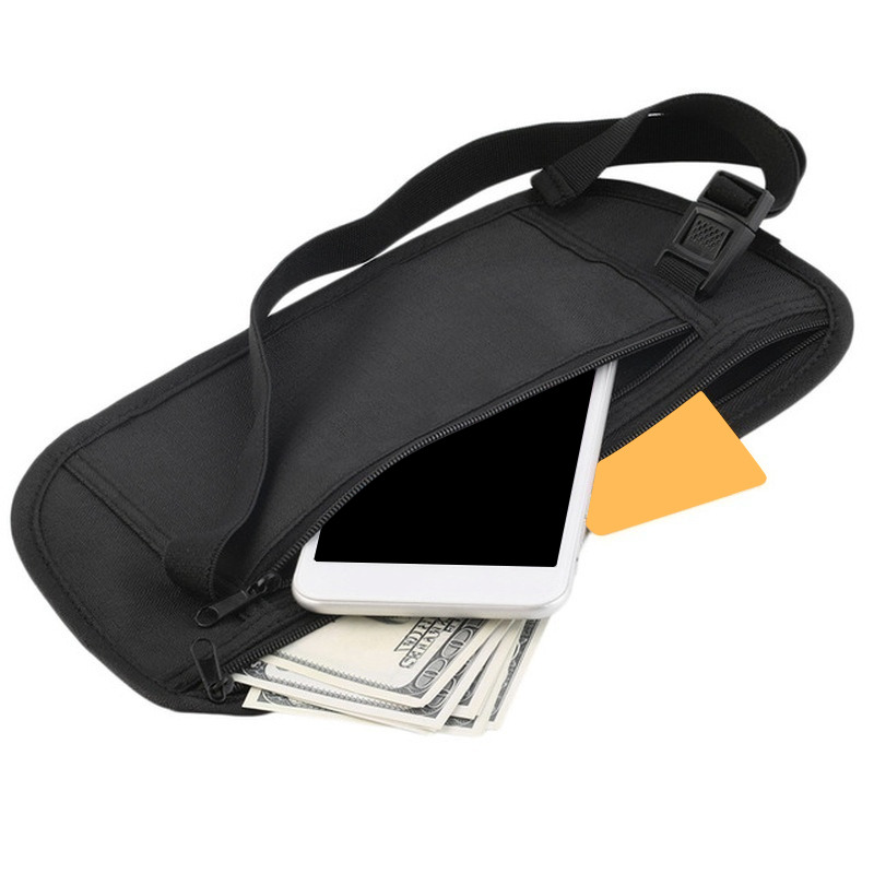 Money Belt Hidden - Pochette de voyage Invisible pour passeport,