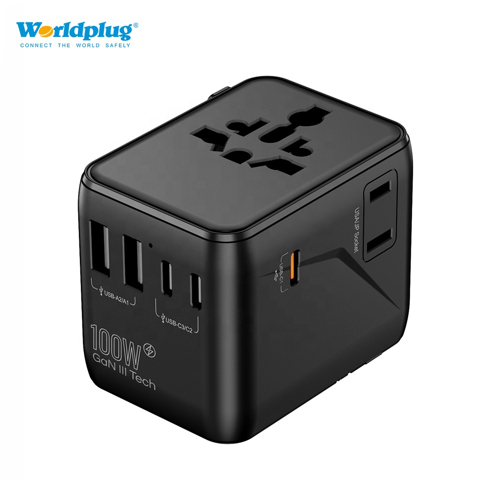 Travel Adapter Universal - Chargeur rapide GaN 100W PD, prise