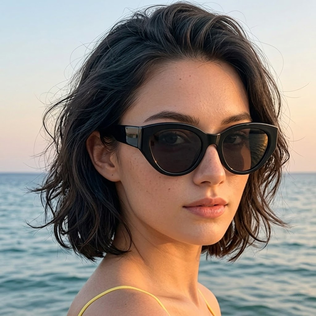 Travel Accessories Unisex - Lunettes de soleil polarisées classiques œil-de-chat