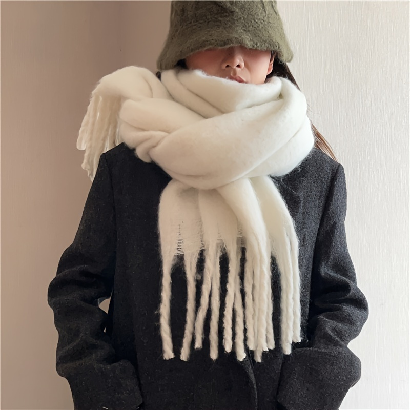 Travel Accessories Unisex - Écharpe-châle d'hiver élégante et épaisse avec
