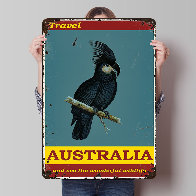 Travel Accessories Australia - Affiche murale en métal personnalisée sur