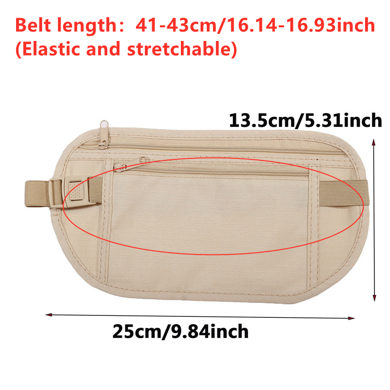 Sac banane antivol invisible p - Money Belt Hidden avis et prix