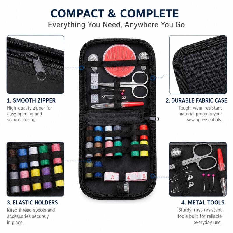 Kit de couture portable pour d - Travel Accessories To Sew avis et prix