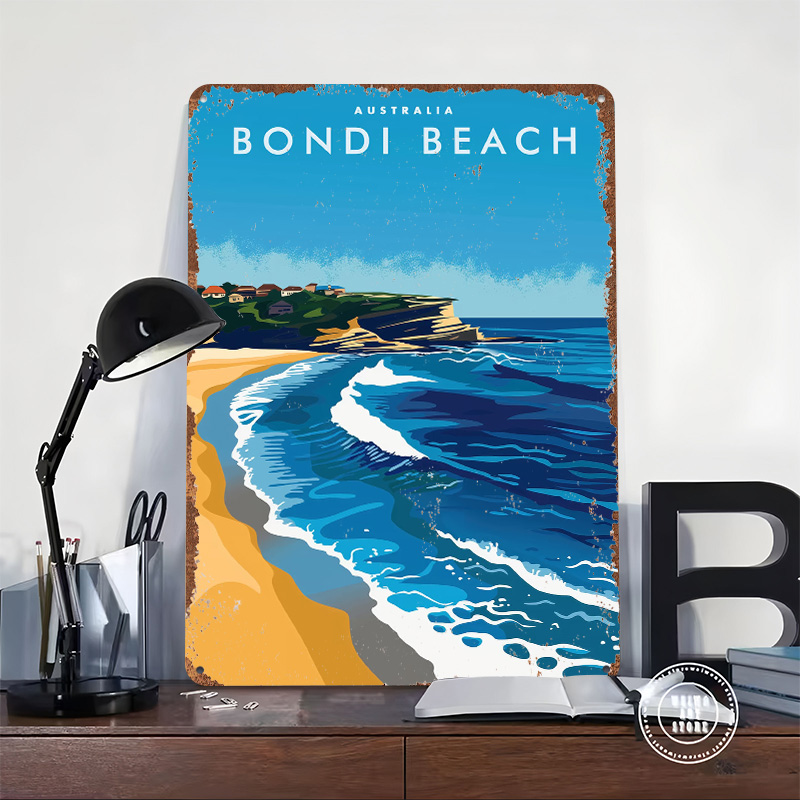 Affiche de voyage Bondi Beach  - Travel Accessories Australia avis et prix