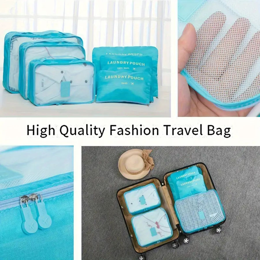 6 pièces organisateur de voyag - Travel Packing Cube avis et prix