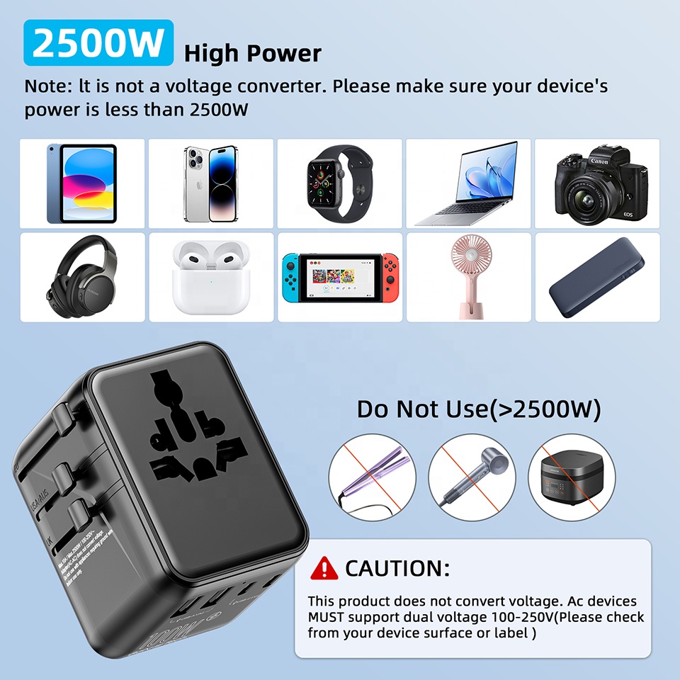 Chargeur rapide GaN 100W PD, p - Travel Adapter Universal avis et prix