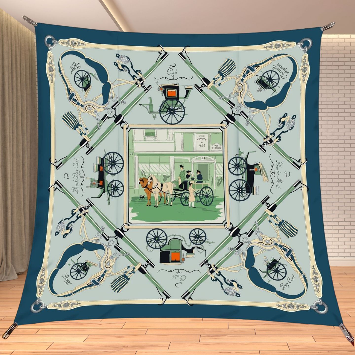 Foulard carré en twill effet s - Travel Accessories Unisex avis et prix