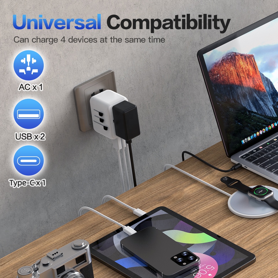 Adaptateur de prise murale mul - Travel Adapter Universal avis et prix