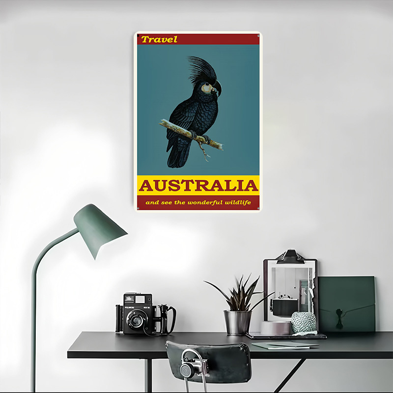 Affiche murale en métal person - Travel Accessories Australia avis et prix