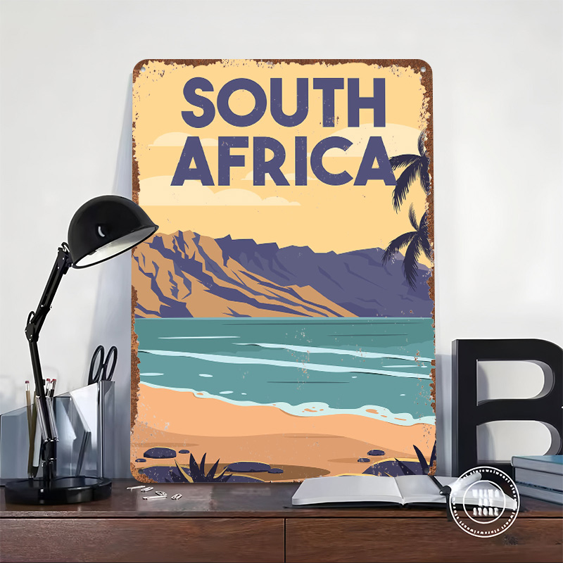 Affiche métallique de voyage A - Travel Accessories South Africa avis et prix