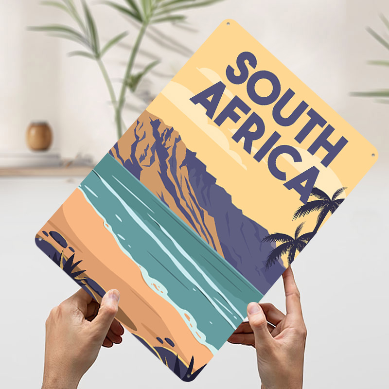 Affiche métallique de voyage A - Travel Accessories South Africa avis et prix