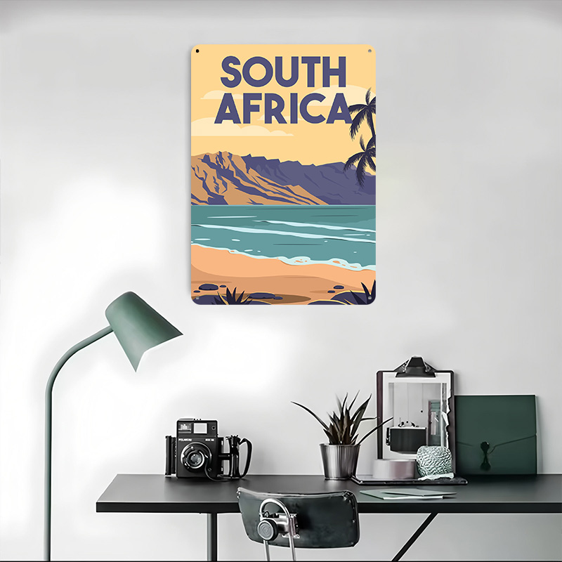 Affiche métallique de voyage A - Travel Accessories South Africa avis et prix