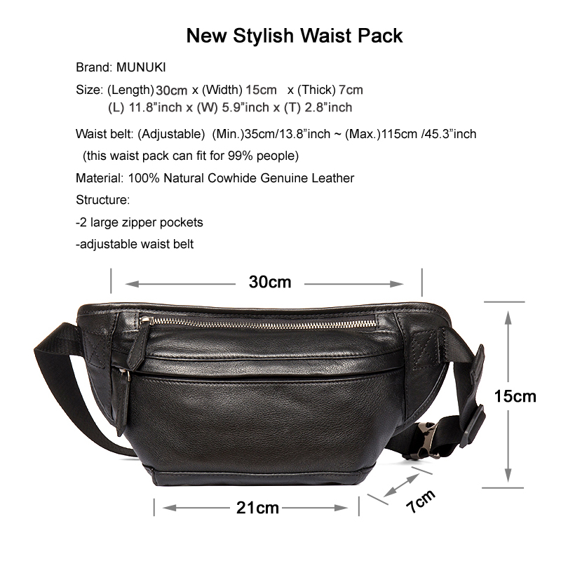 Sac banane en cuir véritable p - Money Belt Hidden avis et prix