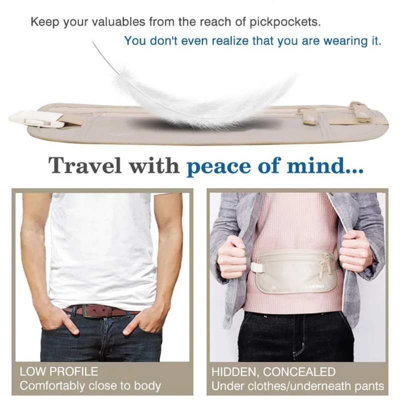 Sacs de taille de voyage invis - Money Belt Hidden avis et prix